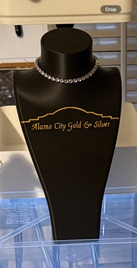 Alamo City Gold and Silver jewelry display piece